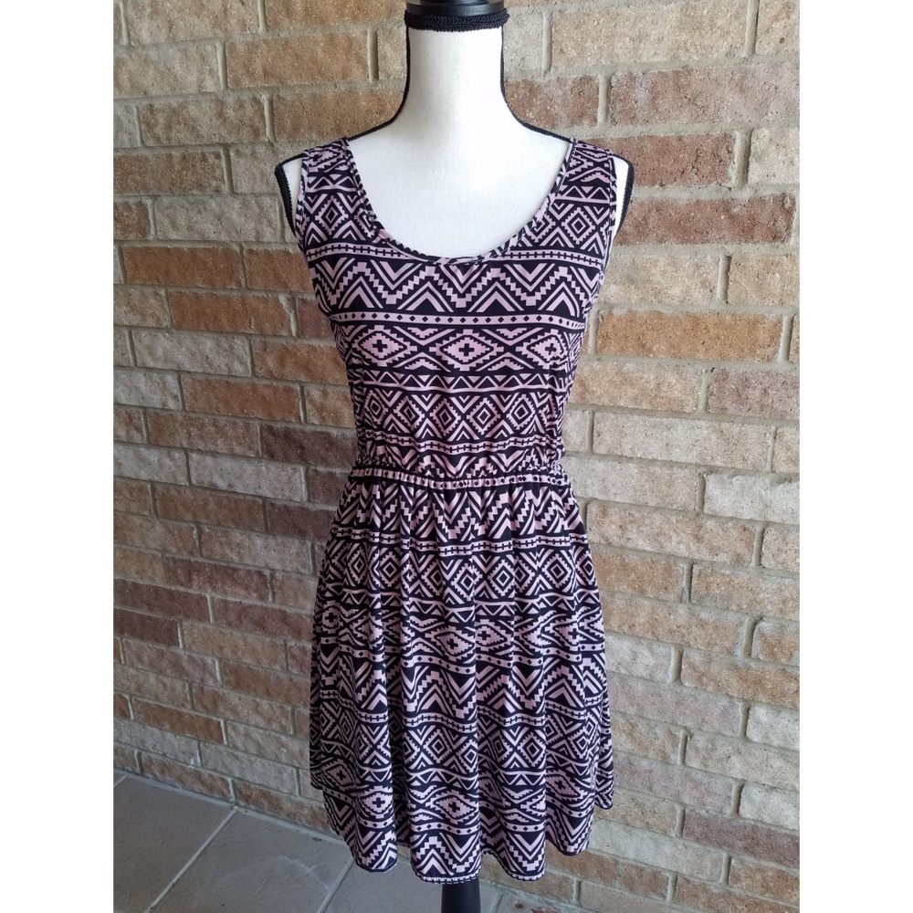 Charlotte Russe Tribal Print Dress Sz L